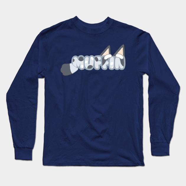 Muffin Logo Long Sleeve T-Shirt by Karl Doodling